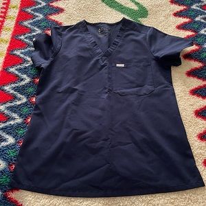 Figs Navy Catarina Top